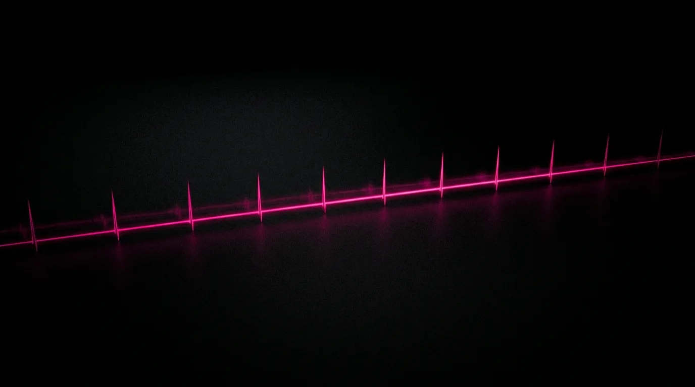 The attention economics of the feed: every beat is a fresh spike, or the line goes flat.