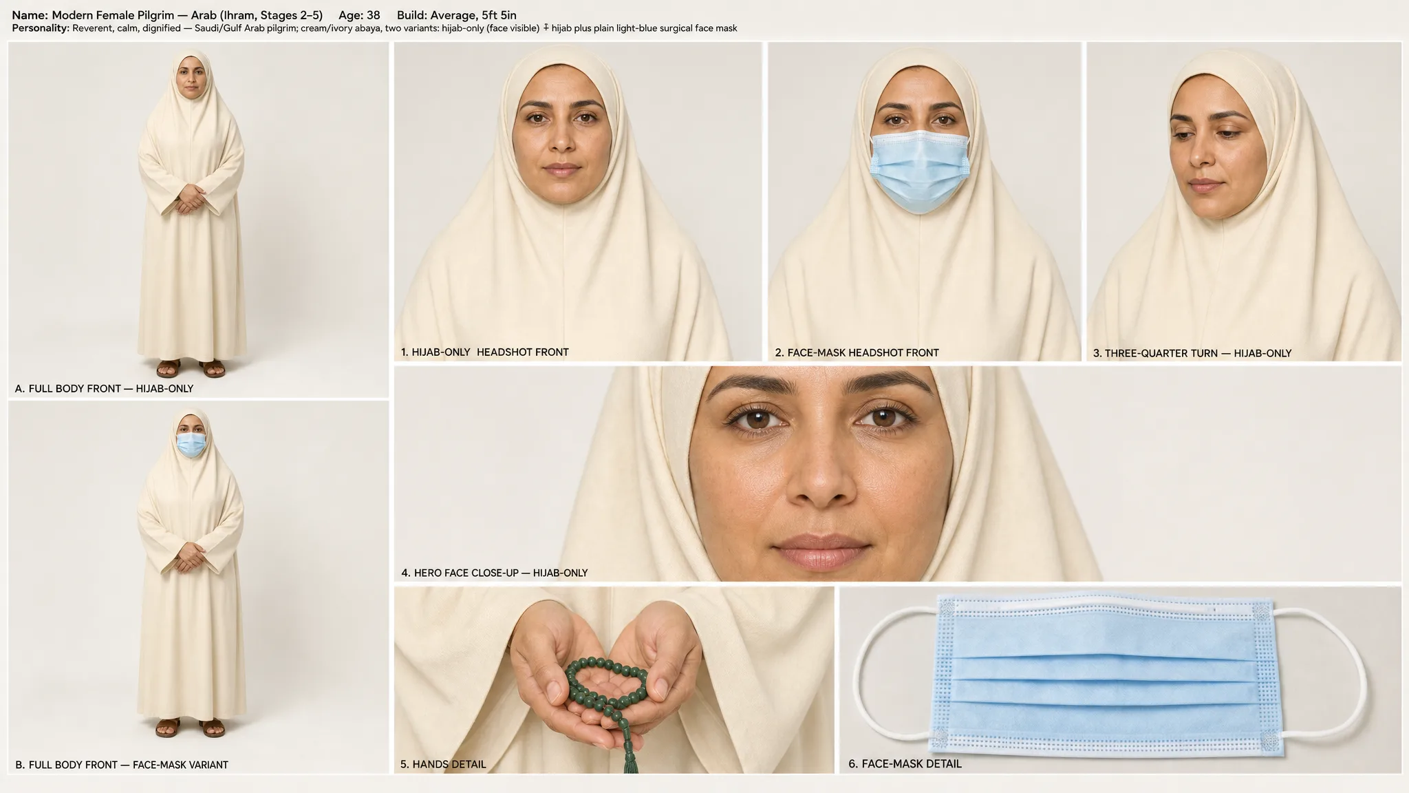 Pilgrim sheet, Arab