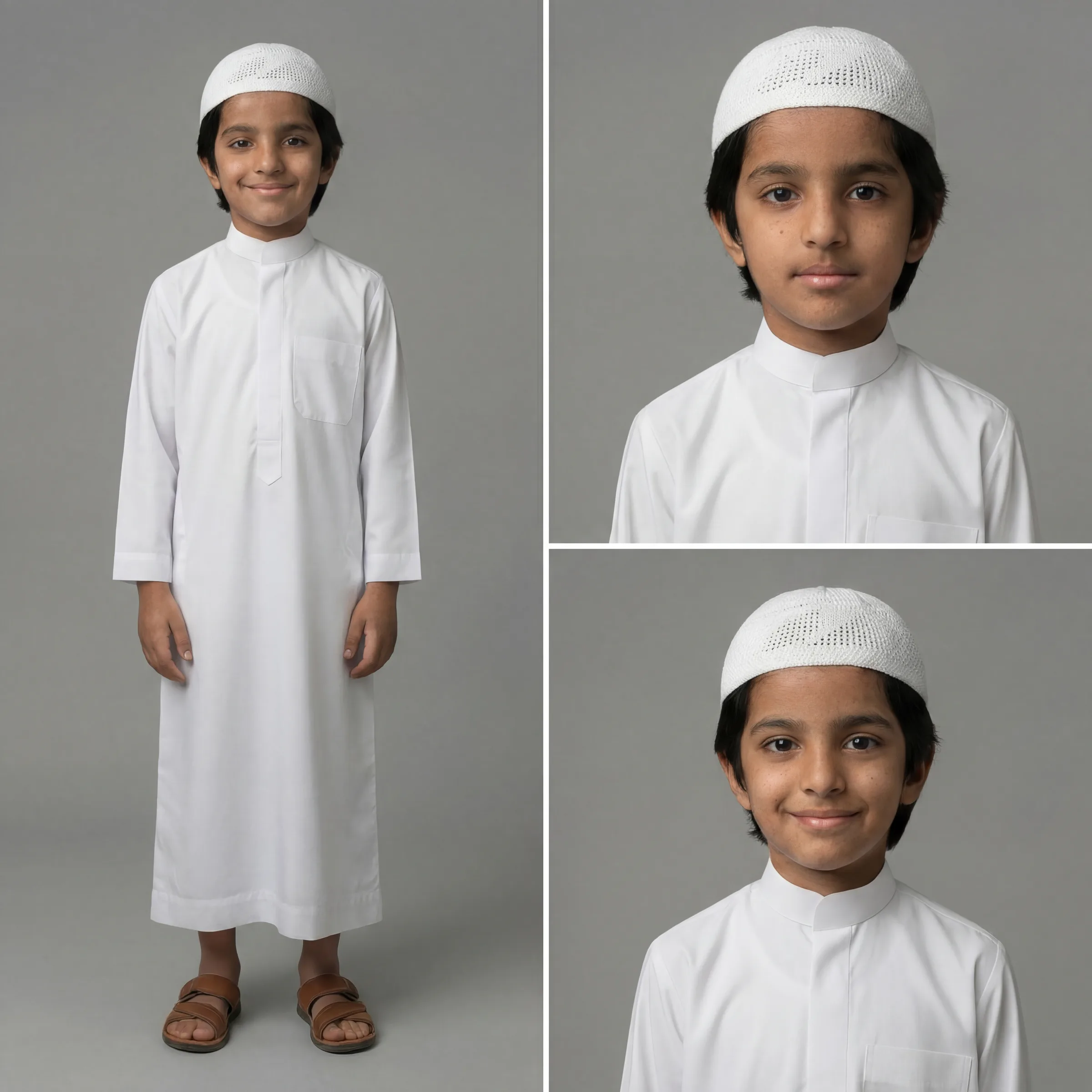 A locked element from a real production: one character, multiple views, neutral backdrop. Shots reference the sheet, not a fresh description.